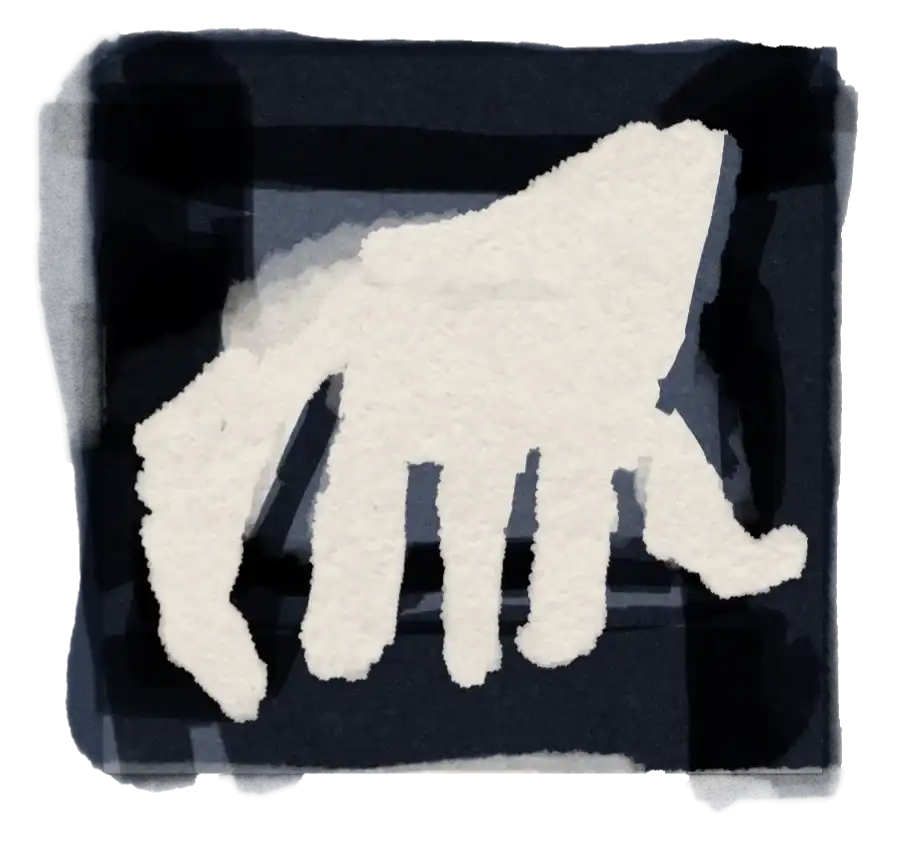 Hand illustration — drooping hand